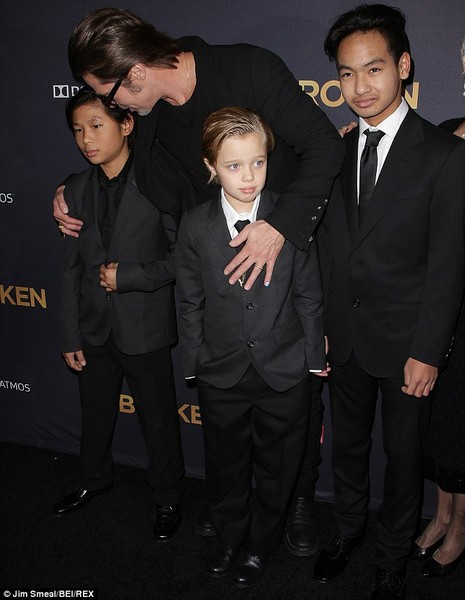 Shiloh Jolie-Pitt looks the spitting image of Angelina and Brad at Unbroken premiere